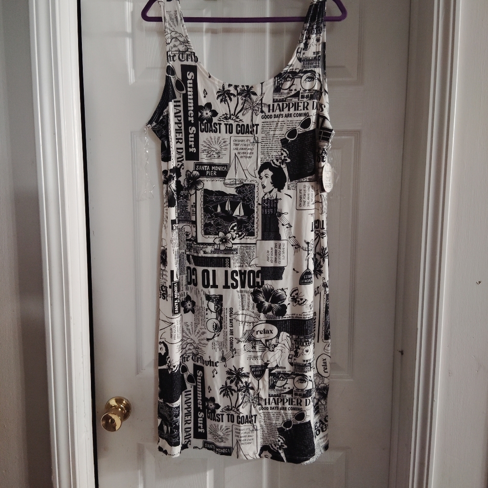 Dress- newspaper print design